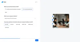 Tidio onboarding — feeding Lyro AI a website URL