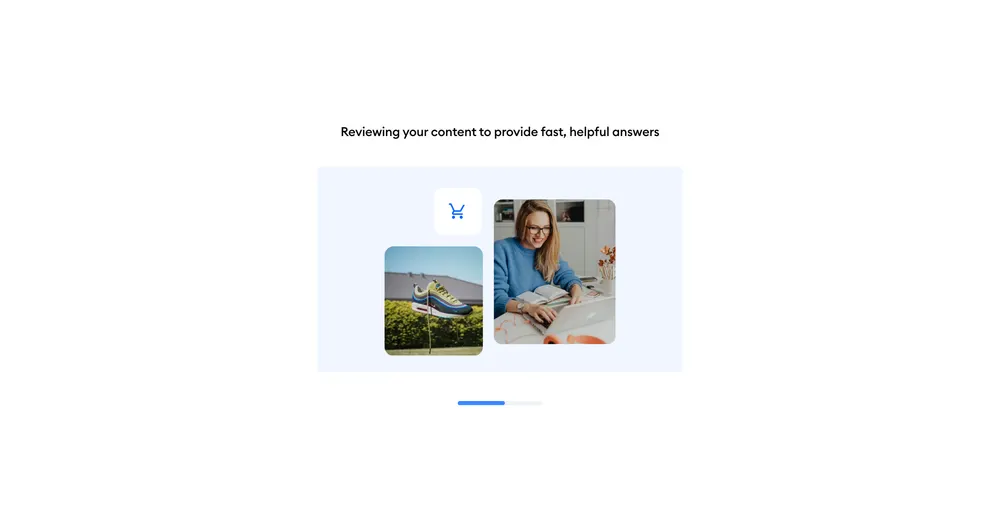 Tidio onboarding — Lyro reviewing your content